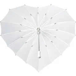 White Heart Umbrella