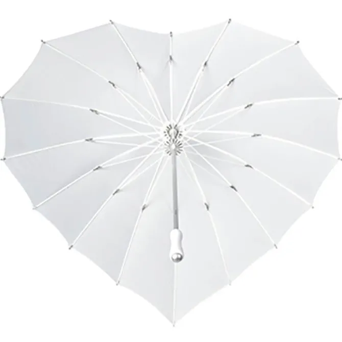 White Heart Umbrella