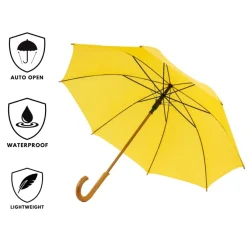 Yellow Wood Stick Umbrella